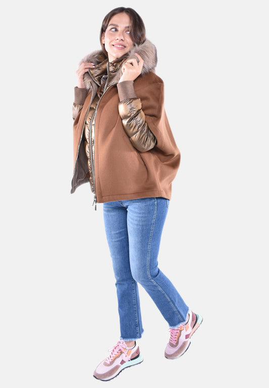 CAPPA IN LANA CON PIUMINO STACCABILE PEGASO