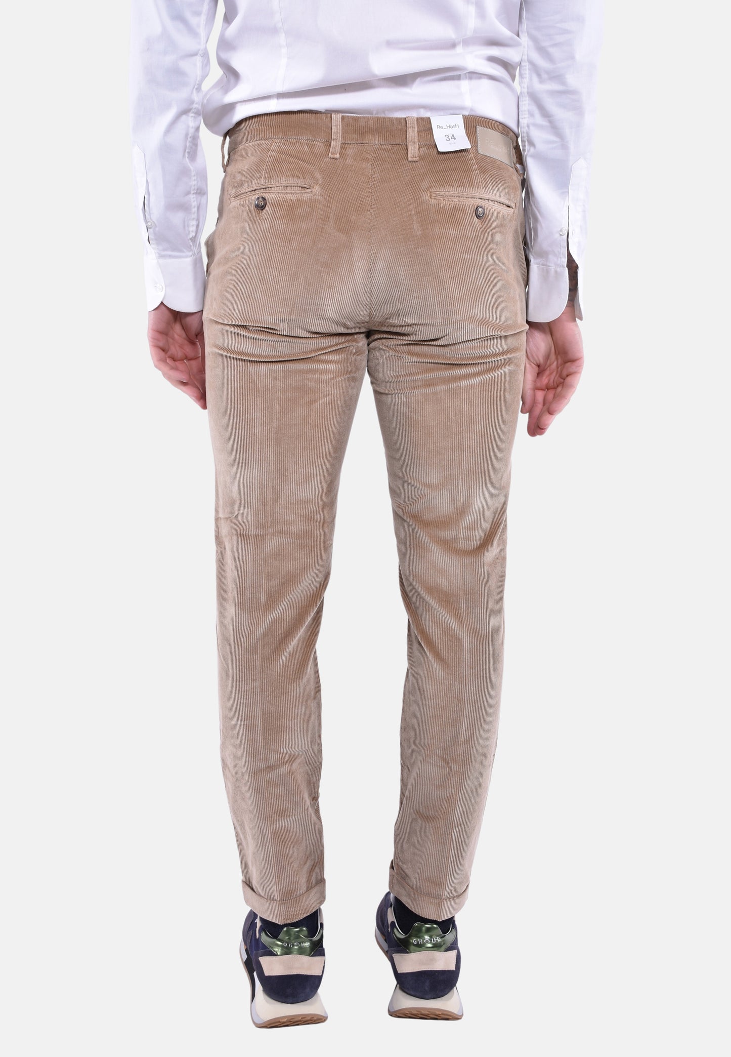 MUCHA CHINOS UOMO CON RISVOLTO
