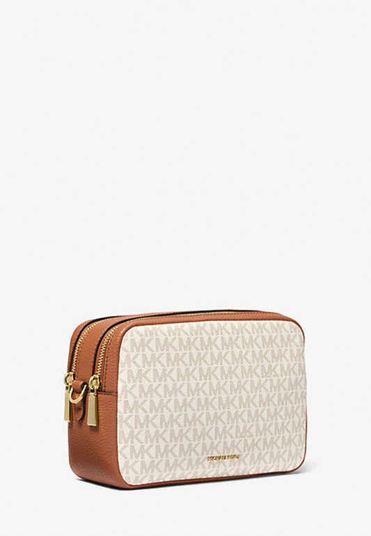 MEDIUM DOUBLE ZIP CHAIN CAMERA CROSSBODY