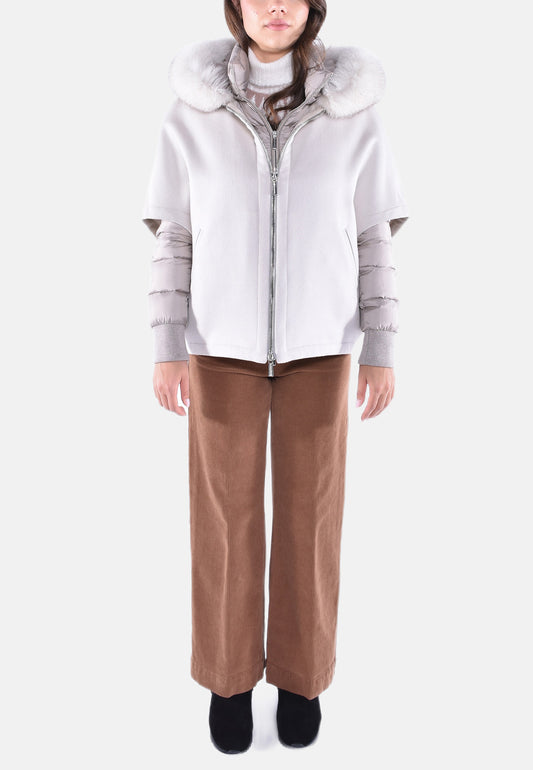 CAPPA IN LANA CON PIUMINO STACCABILE PEGASO