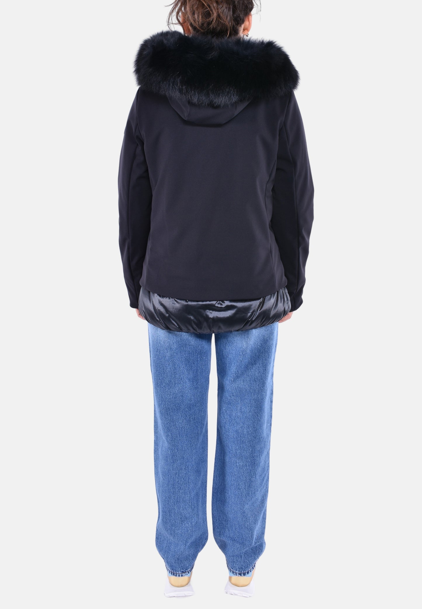 GIUBBOTTO TESSUTO TECNICO CON INTERNO IN PIUMA