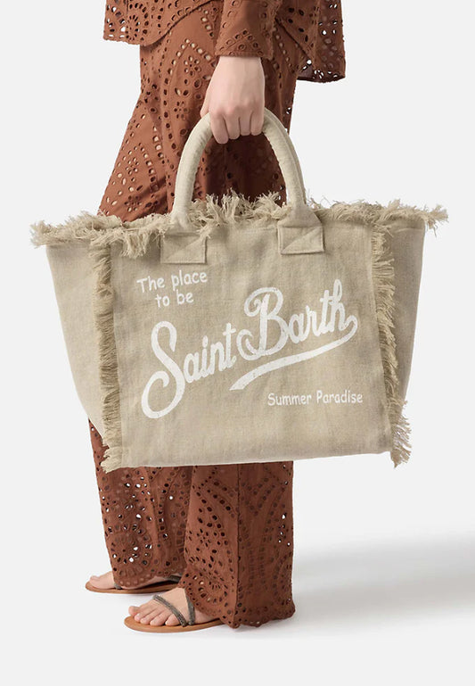 VANITY LINEN SHOULDER BAG