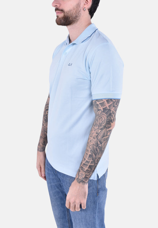 POLO SMALL STRIPES ON COLLAR SHORT SLEEVES