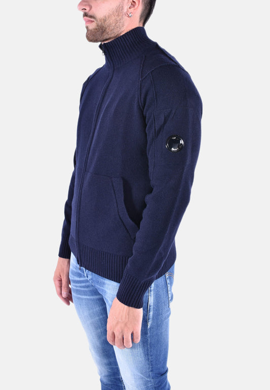 LAMBSWOOL ZIPPED KNIT