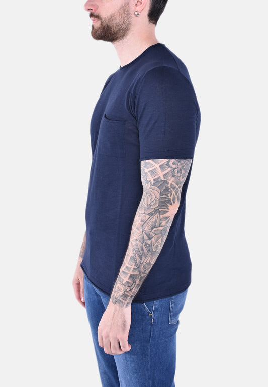 T-SHIRT GIROCOLLO IN MAGLIA LEGGERA