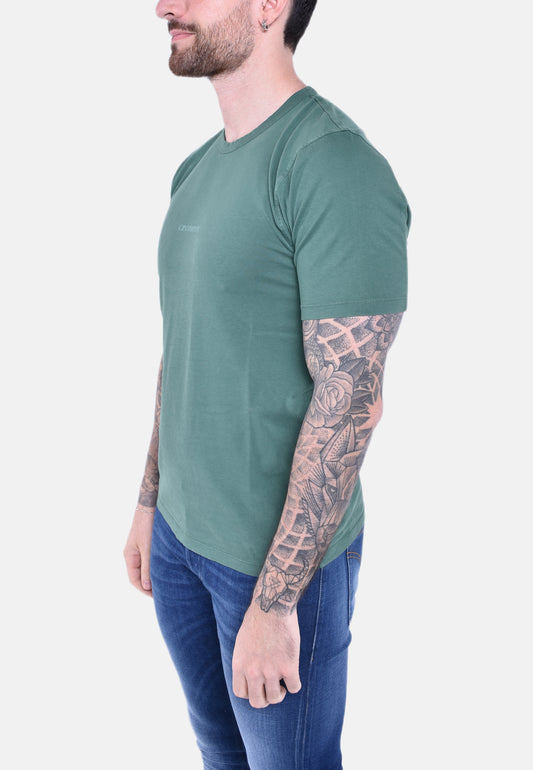 24/1 JERSEY RESIST DYED LOGO T-SHIRT