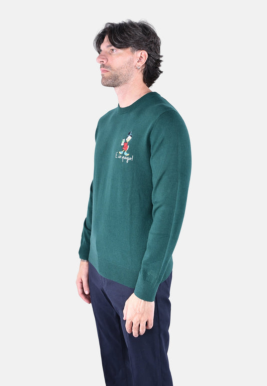 HERON LIGHT EMBRY CREW NECK LIGHT SWEATER
