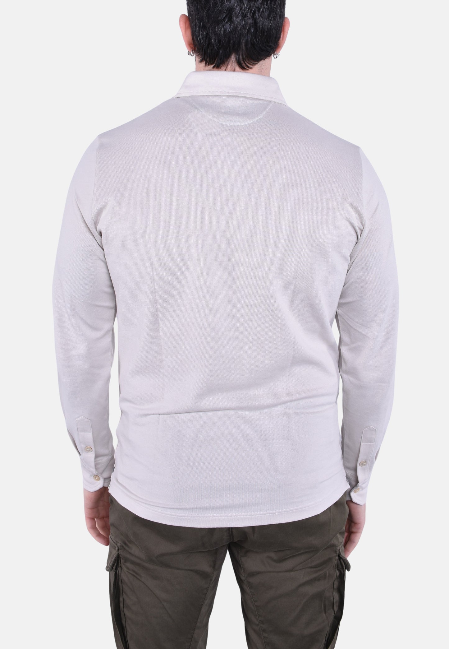 POLO IN COTONE MANICA LUNGA