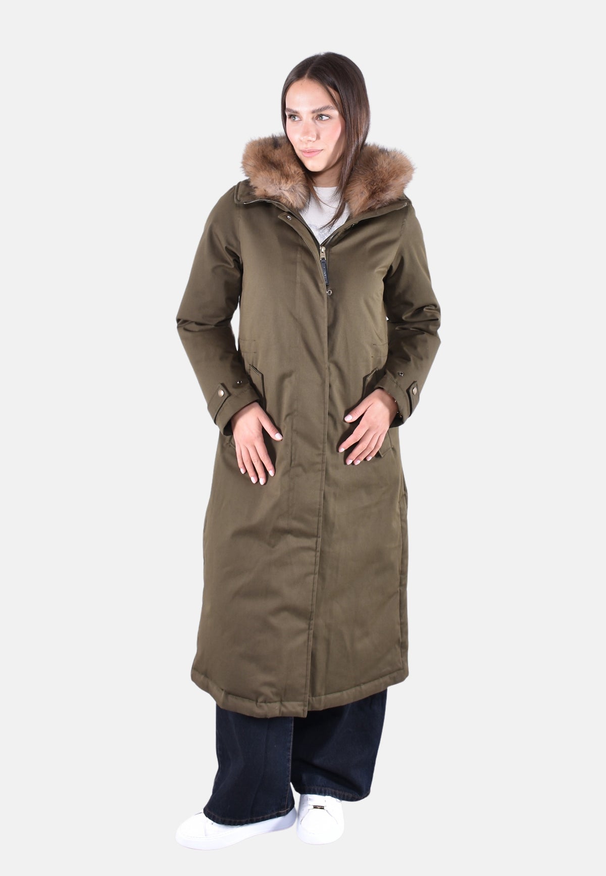 BEST COTTON FAUX FUR PARKA