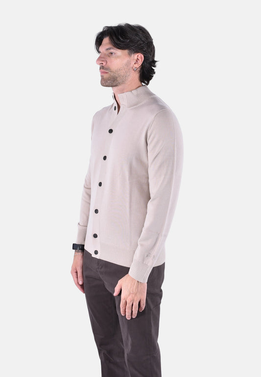 SAVILE MERINO BOTTONS KNIT CARDIGAN