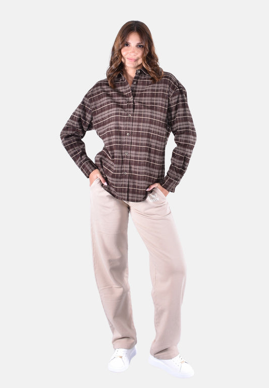 GIGY FLANNEL LONG SLEEVE SHIRT