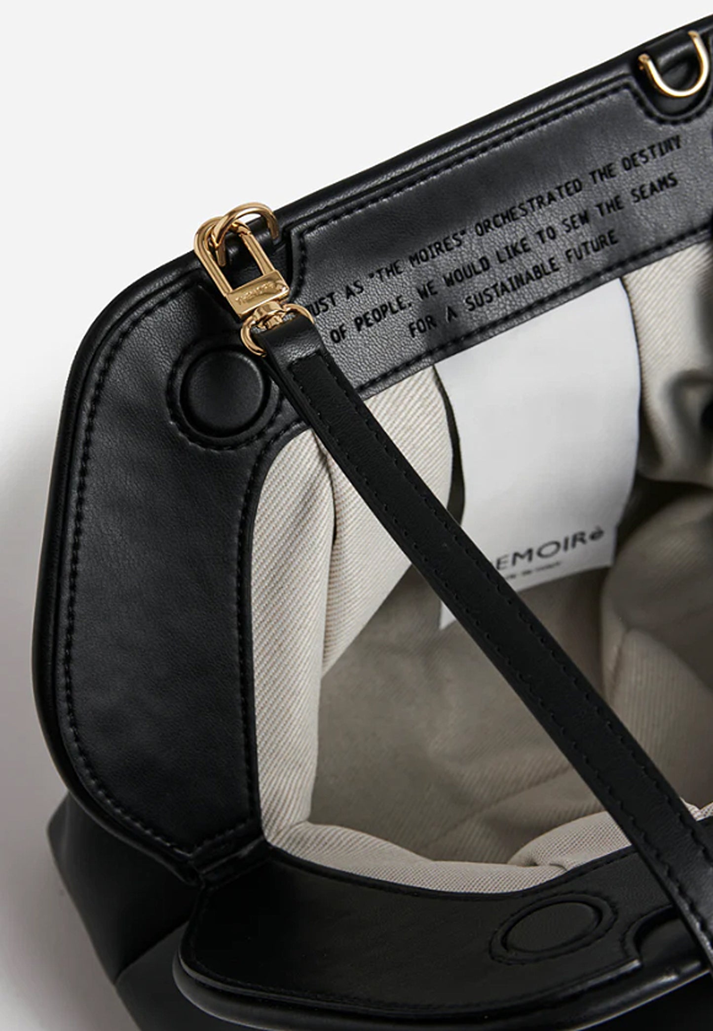 TIA VEGAN FABRIC BLACK
