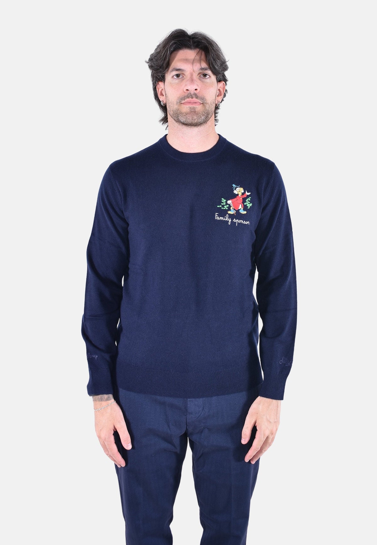 HERON LIGHT EMBRY CREW NECK LIGHT SWEATER