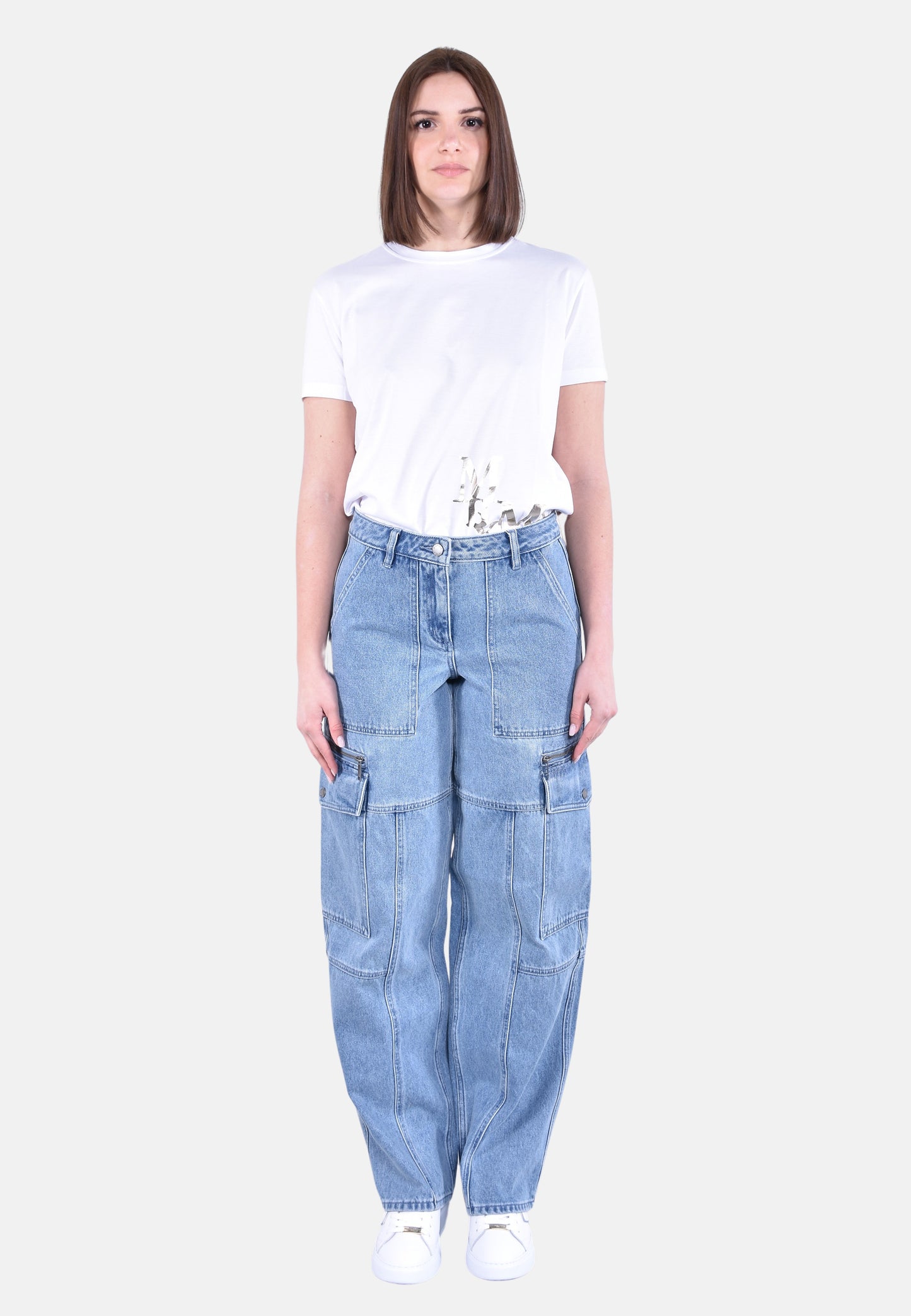DENIM UTILITY CARGO