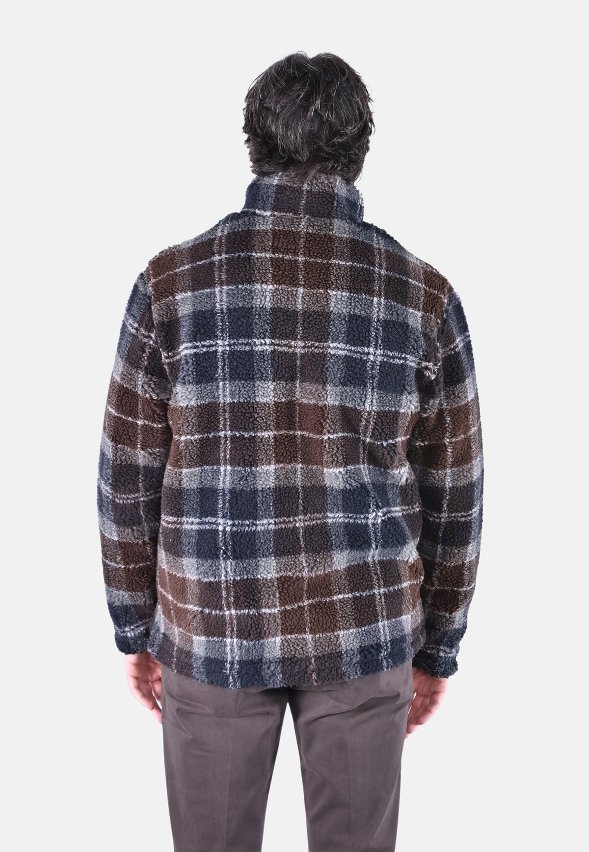 TARTAN FLEECE ZIP THROUGH