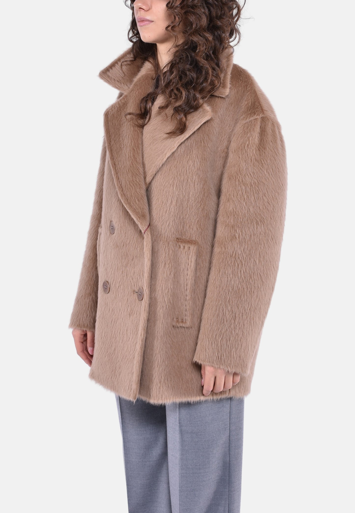 CAPPOTTO CORTO IN ALPACA SLAM