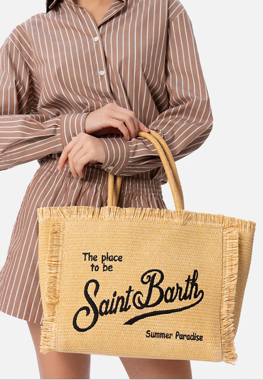 VANITY STRAW N SHOULDER BAG