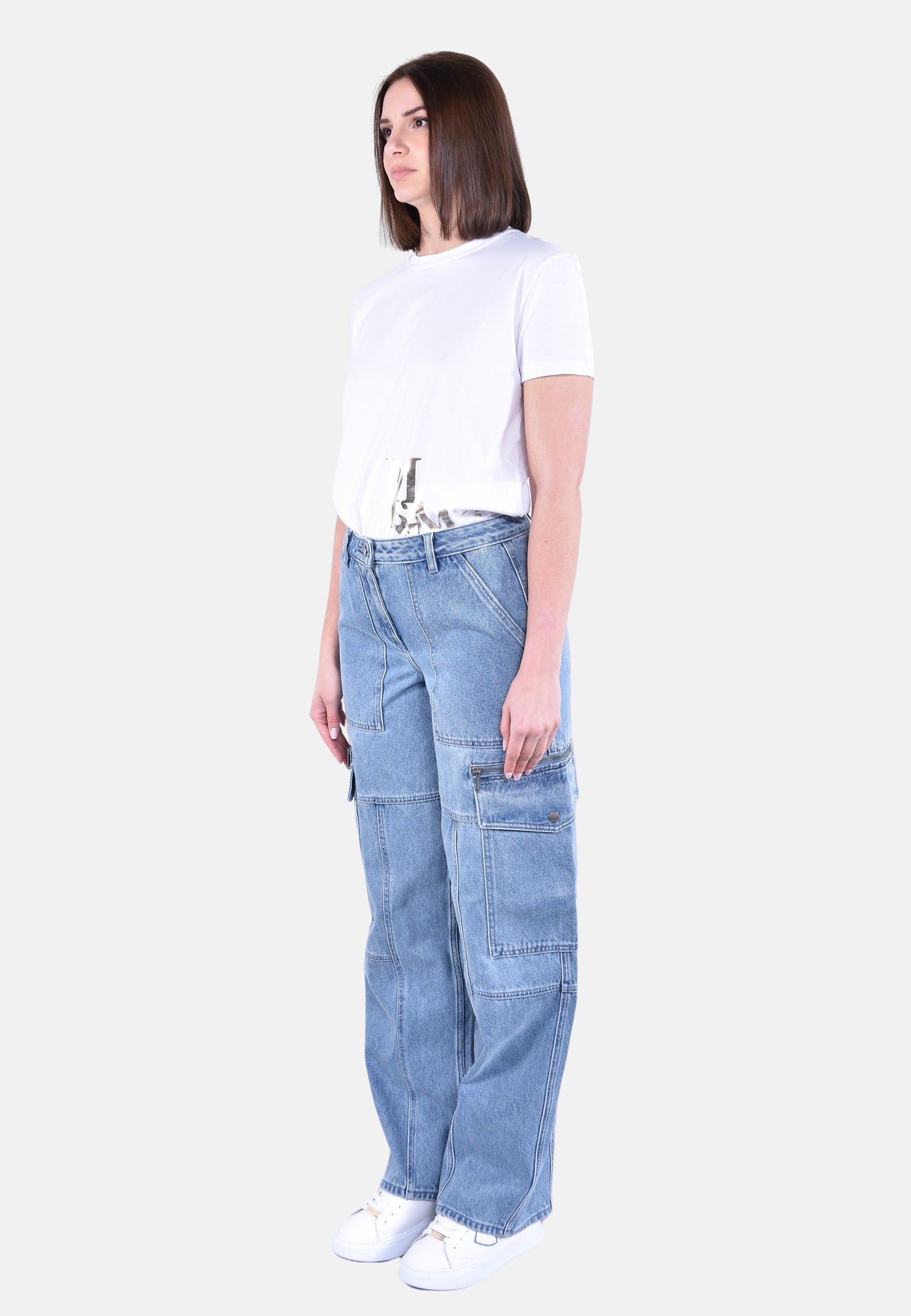 DENIM UTILITY CARGO