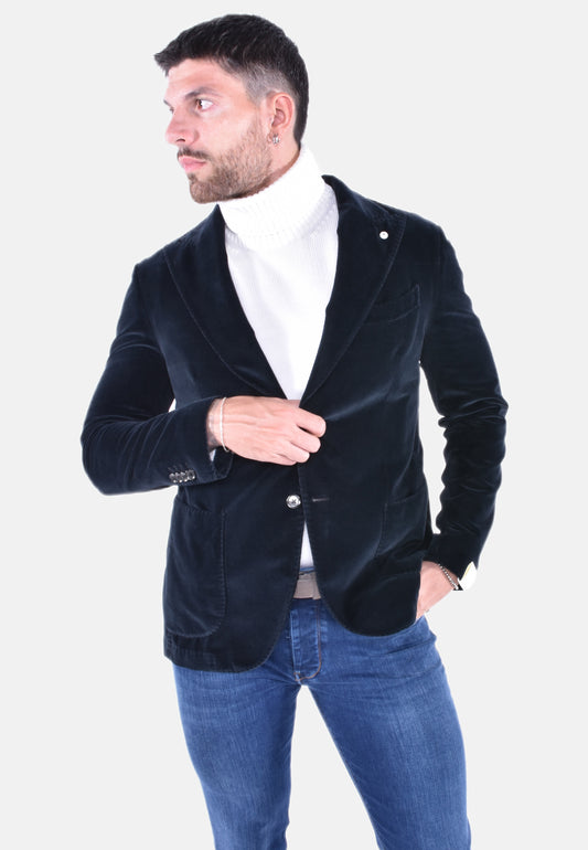 GIACCA SARTORIALE MONOPETTO REGULAR IN VELLUTO