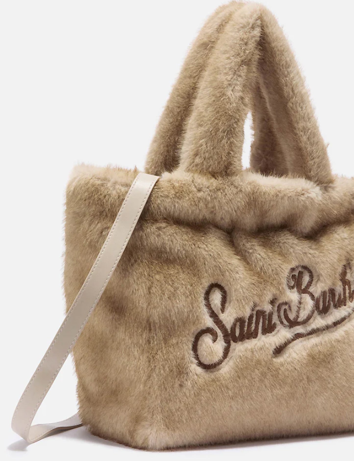 COLETTE SOFT FUR HAND BAG WITH STRAP