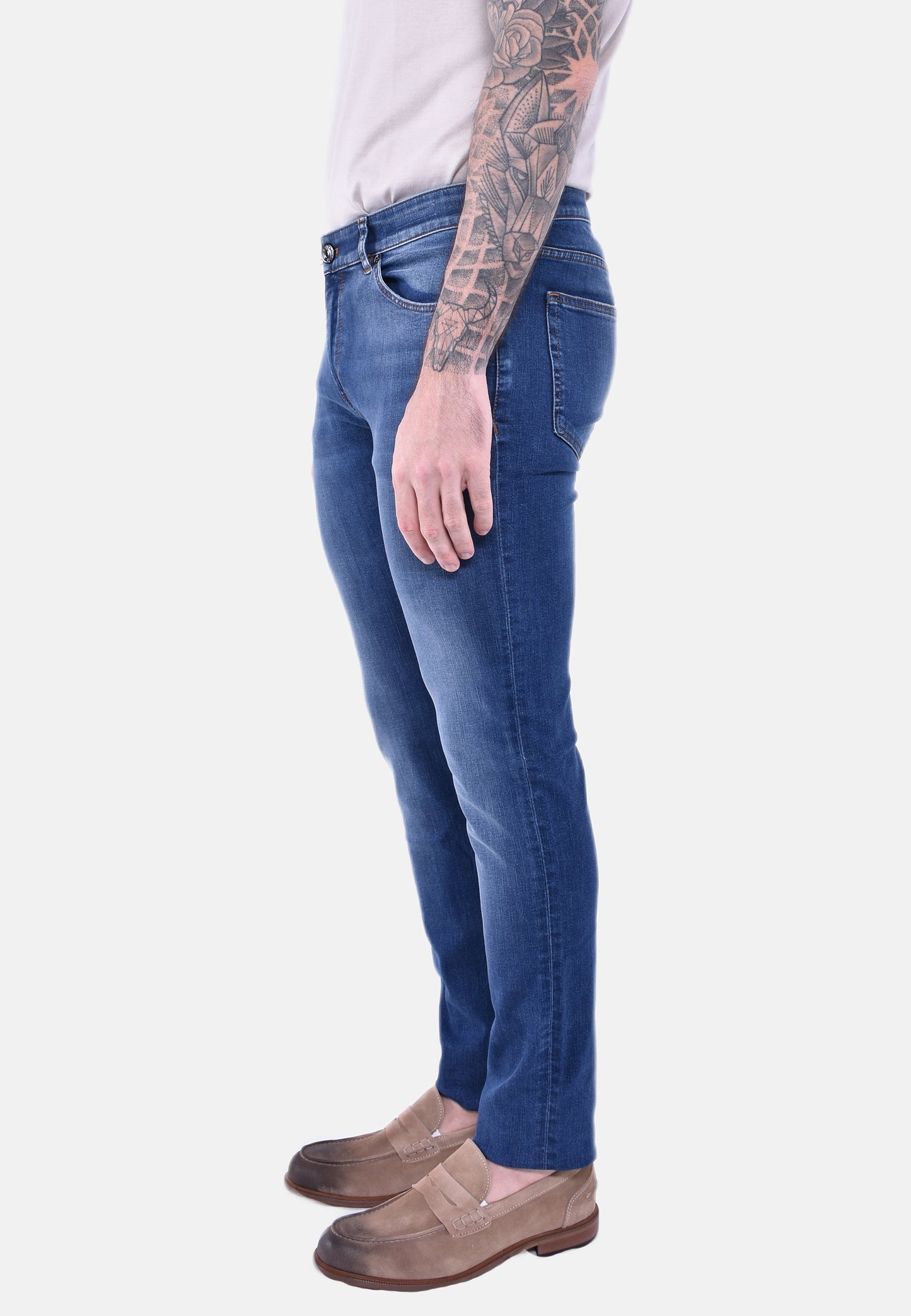PANTALONE SWING INDIGO TRAVEL DENIM