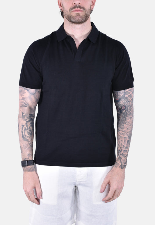 SLOAN COTTONSILK POLO SHIRT
