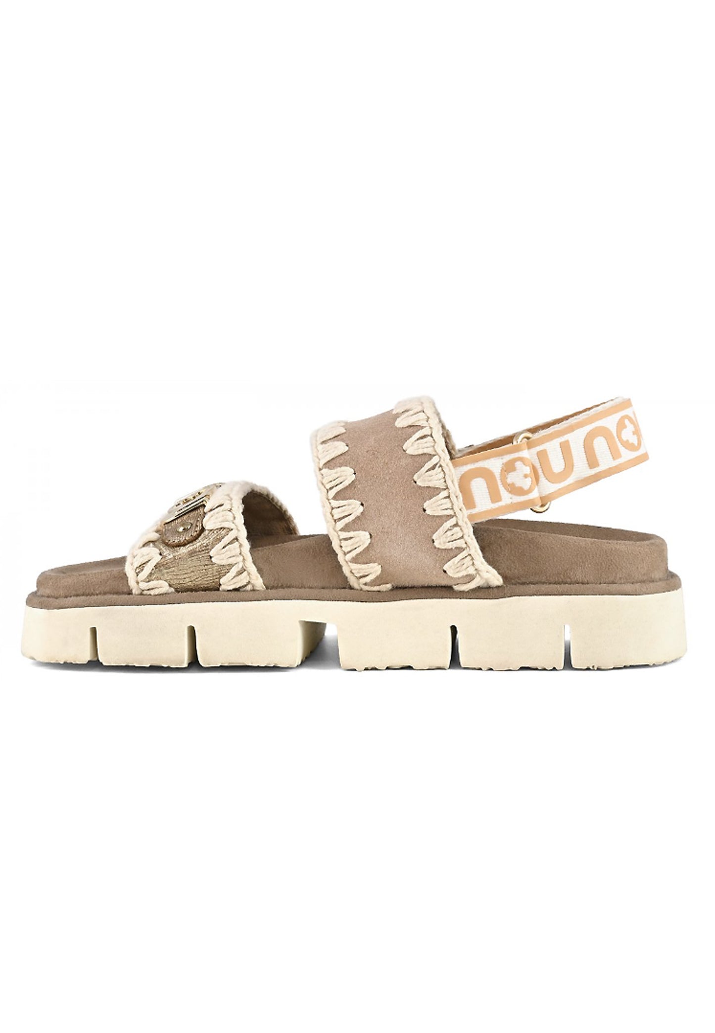 BIO SANDAL SUEDE LEATHER LOGO