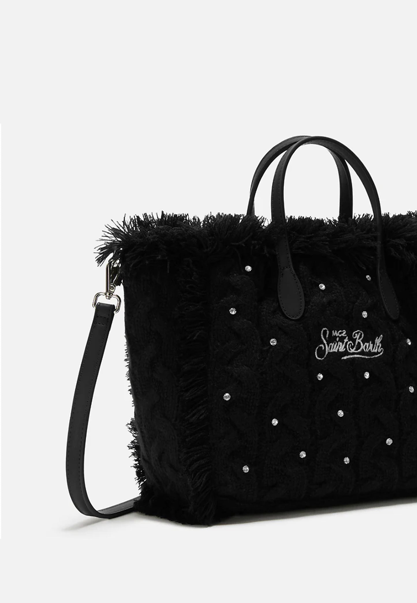 COLETTE WOOL BRAID HAND BAG WITH STRAP