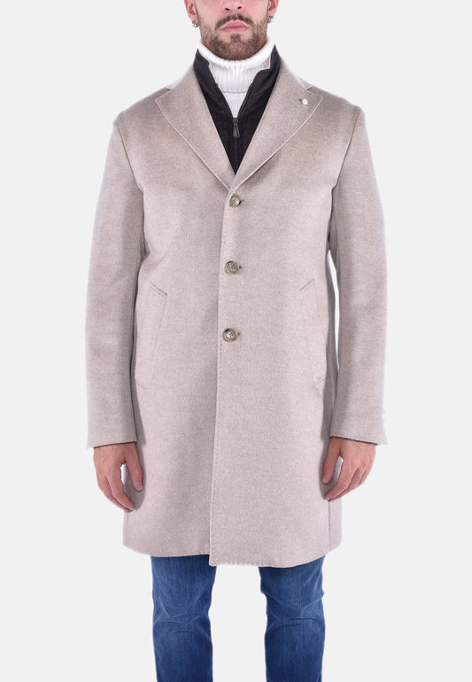 CAPPOTTO SARTORIALE REGULAR CON PETTORINA STACCABILE