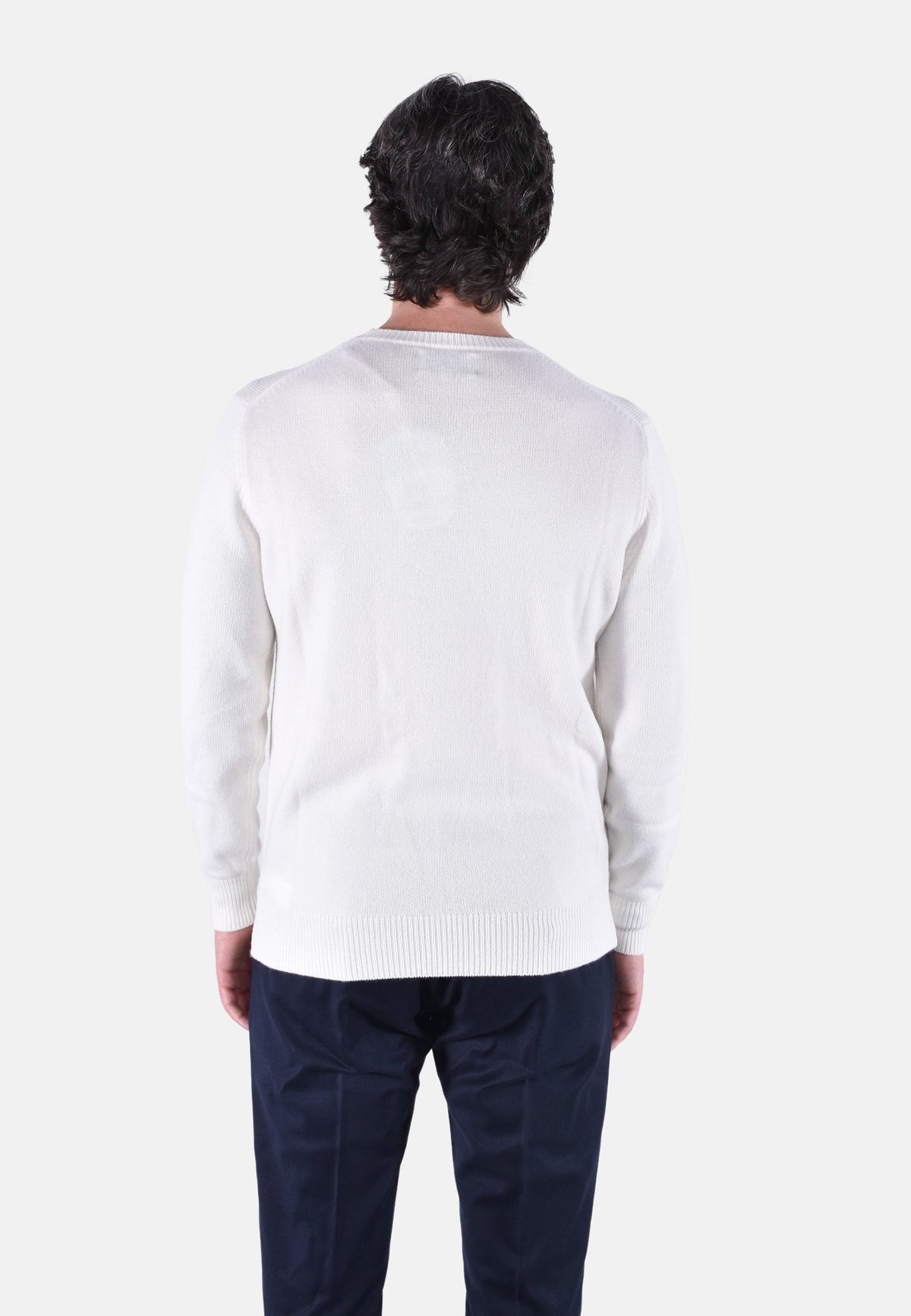 HERON PRINT ROUND-NECK SWEATER PRINT
