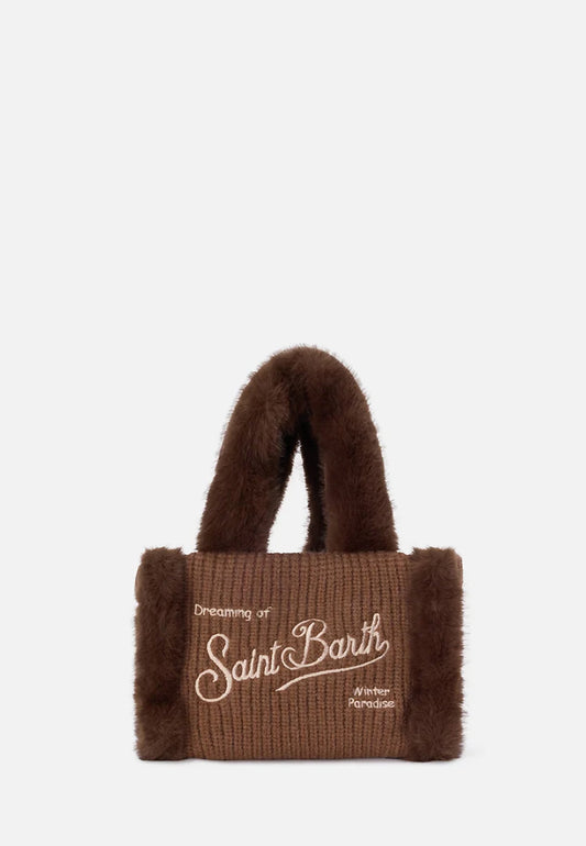 VANITY MINI SHEARLING RIB SMALL BAG WITH STRAP