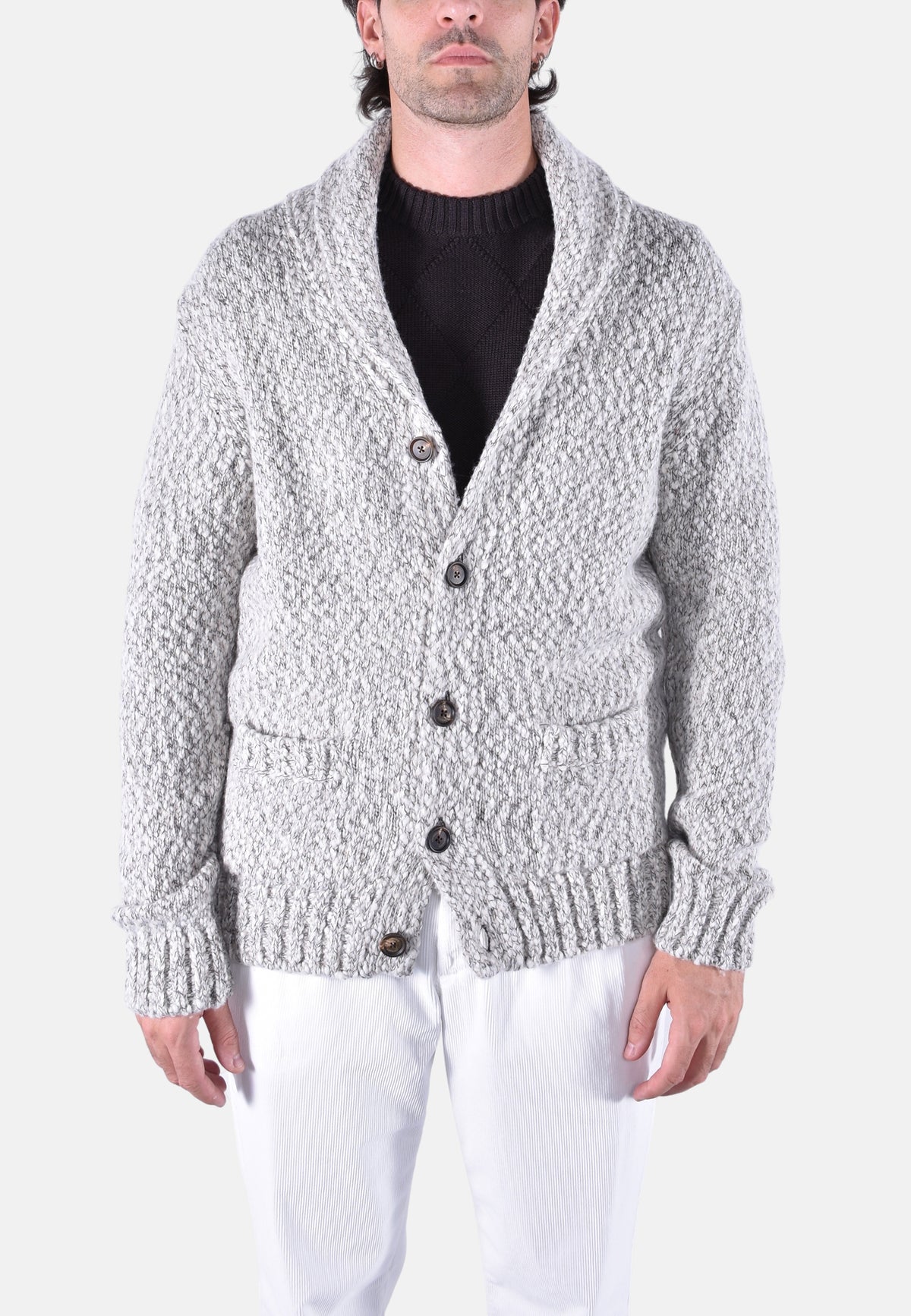 CARDIGAN COLLO SCIALLE