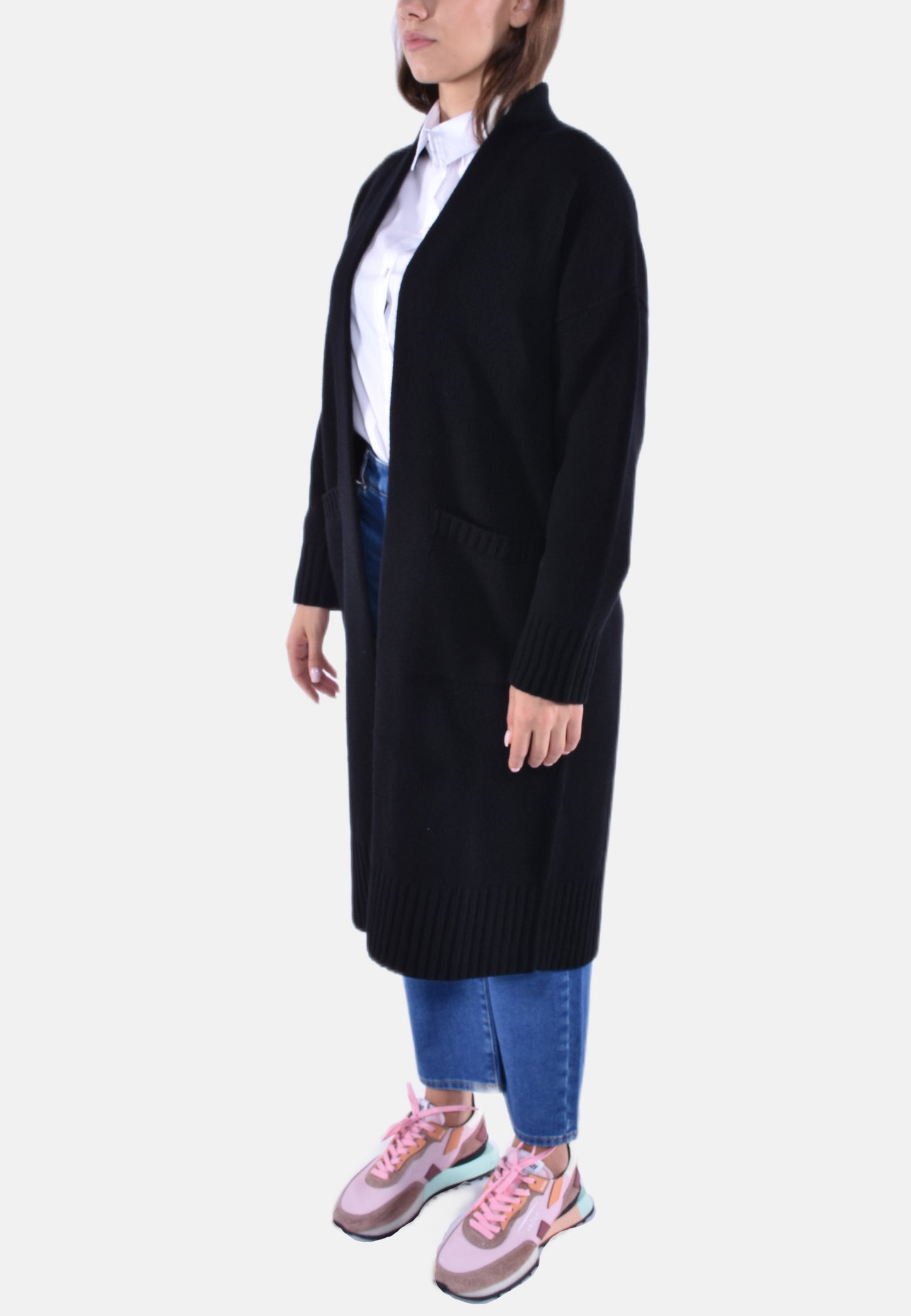 CARDIGAN LUNGO IN LANA