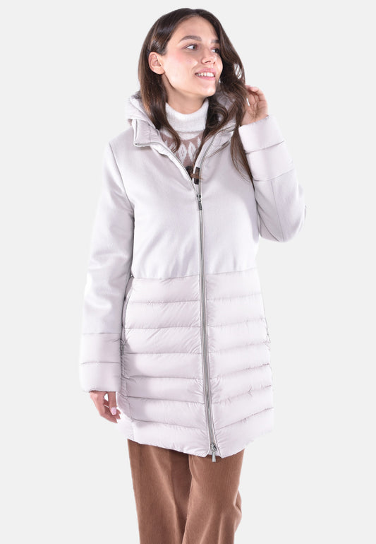 GIUBBOTTO IN LANA E PIUMA ANGELE-LE