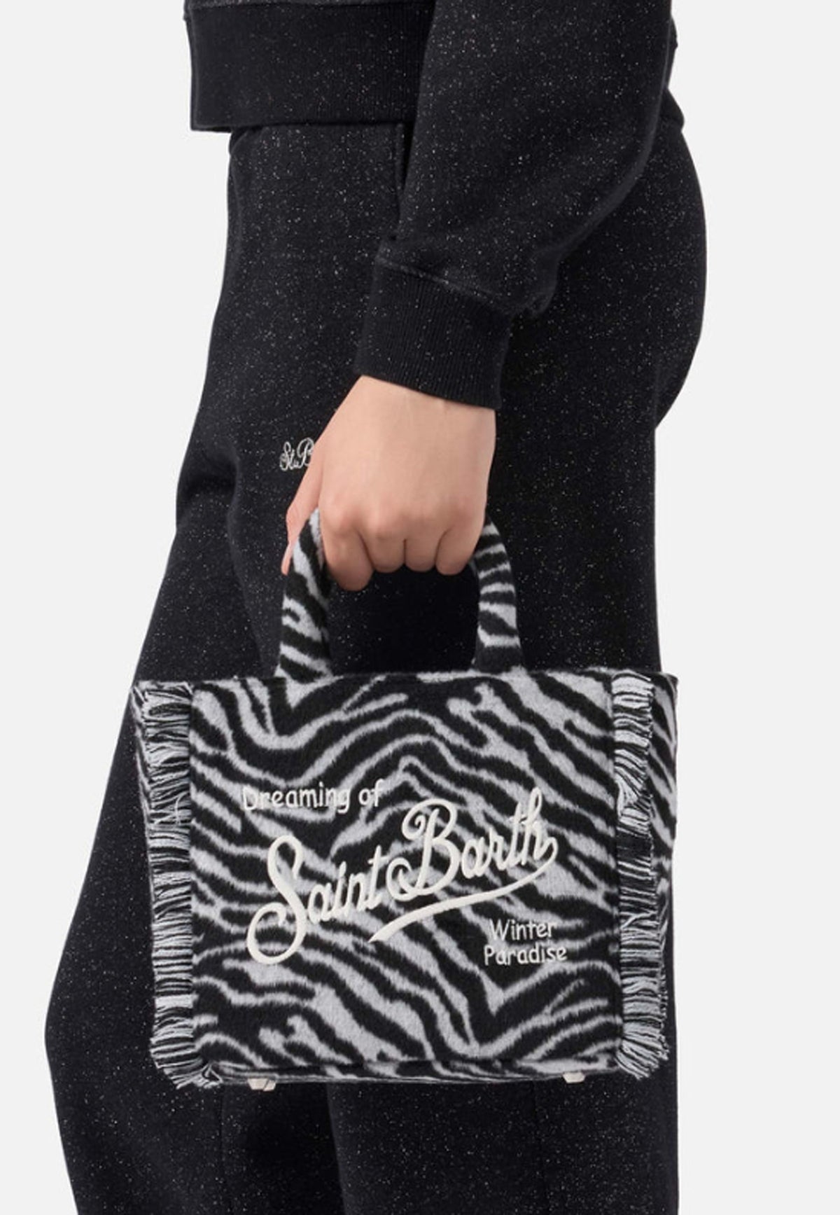 VANITY MINI FELT SMALL BAG WITH STRAP