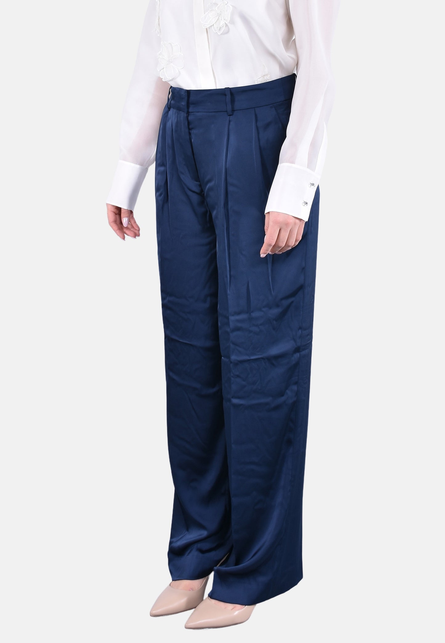SATIN WIDE LEG PANT