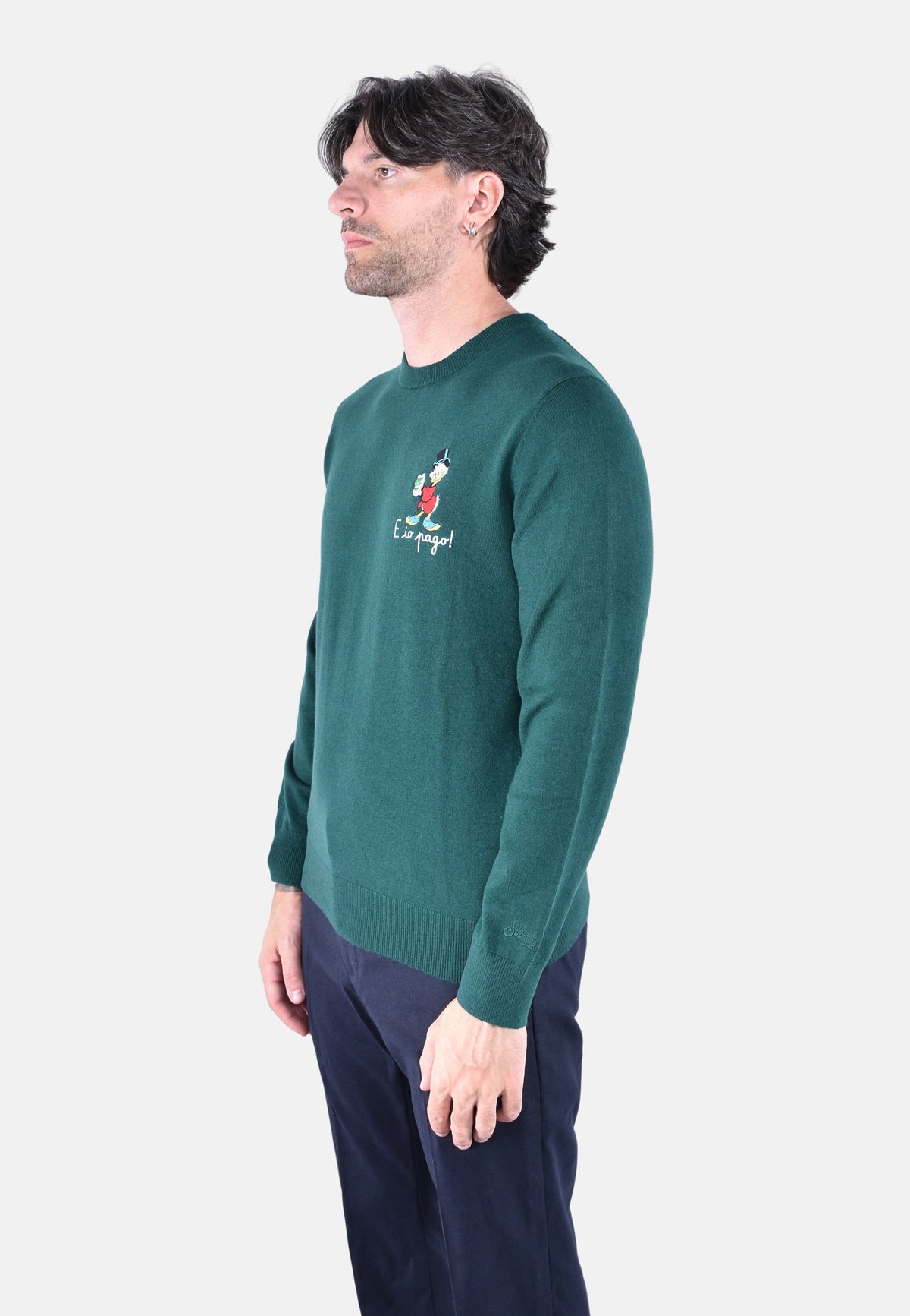 HERON LIGHT EMBRY CREW NECK LIGHT SWEATER