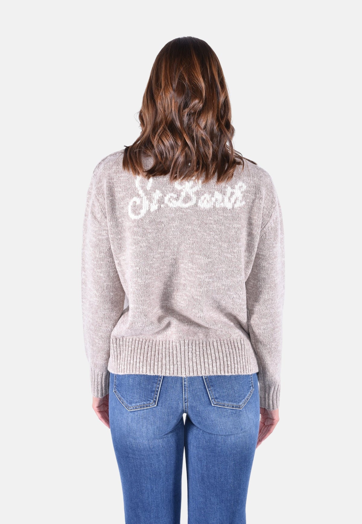 PHILOMENE MOULINE SIDE BUTTONED COLLAR SWEATER