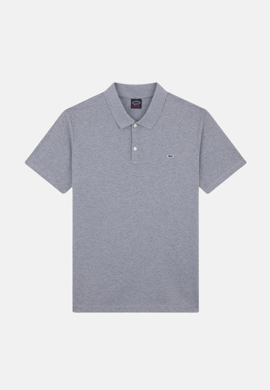 POLO IN COTONE DOUBLE PIQUE CON SHARK