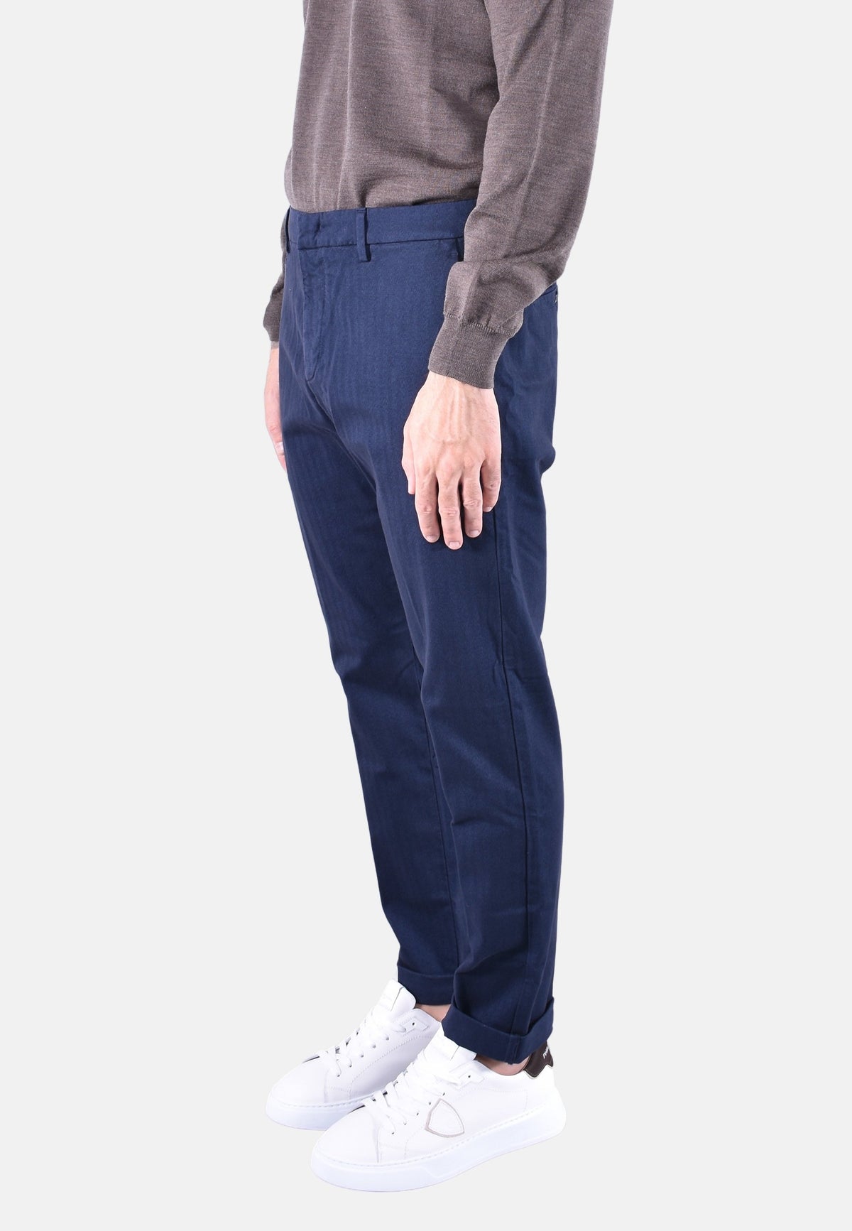 JOE CARROT-CUT CHINOS IN STRETCH HERRINGBONE