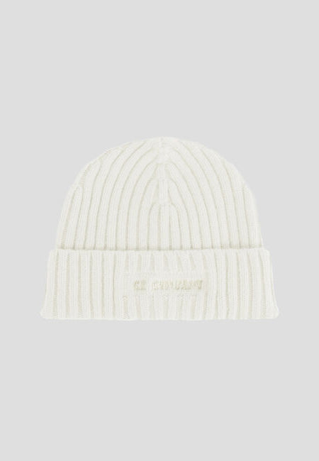 LAMBSWOOL LOGO BEANIE