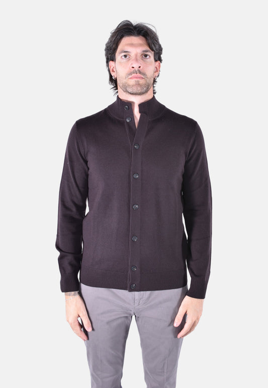 SAVILE MERINO BOTTONS KNIT CARDIGAN
