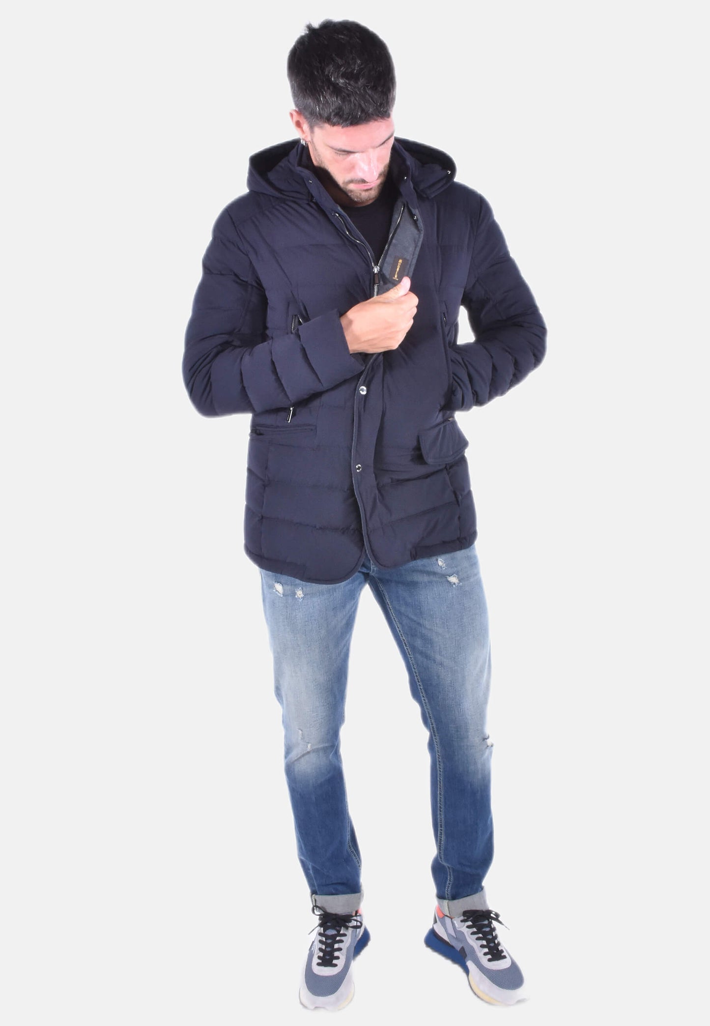 GIACCA IN PIUMA CON CAPPUCCIO STACCABILE CRAIG