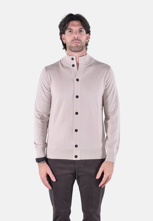 SAVILE MERINO BOTTONS KNIT CARDIGAN