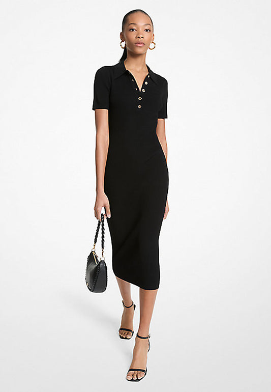 ABITO POLO LONGUETTE IN MAGLIA STRETCH