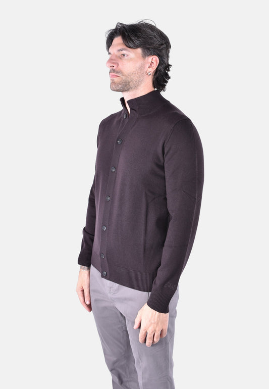 SAVILE MERINO BOTTONS KNIT CARDIGAN