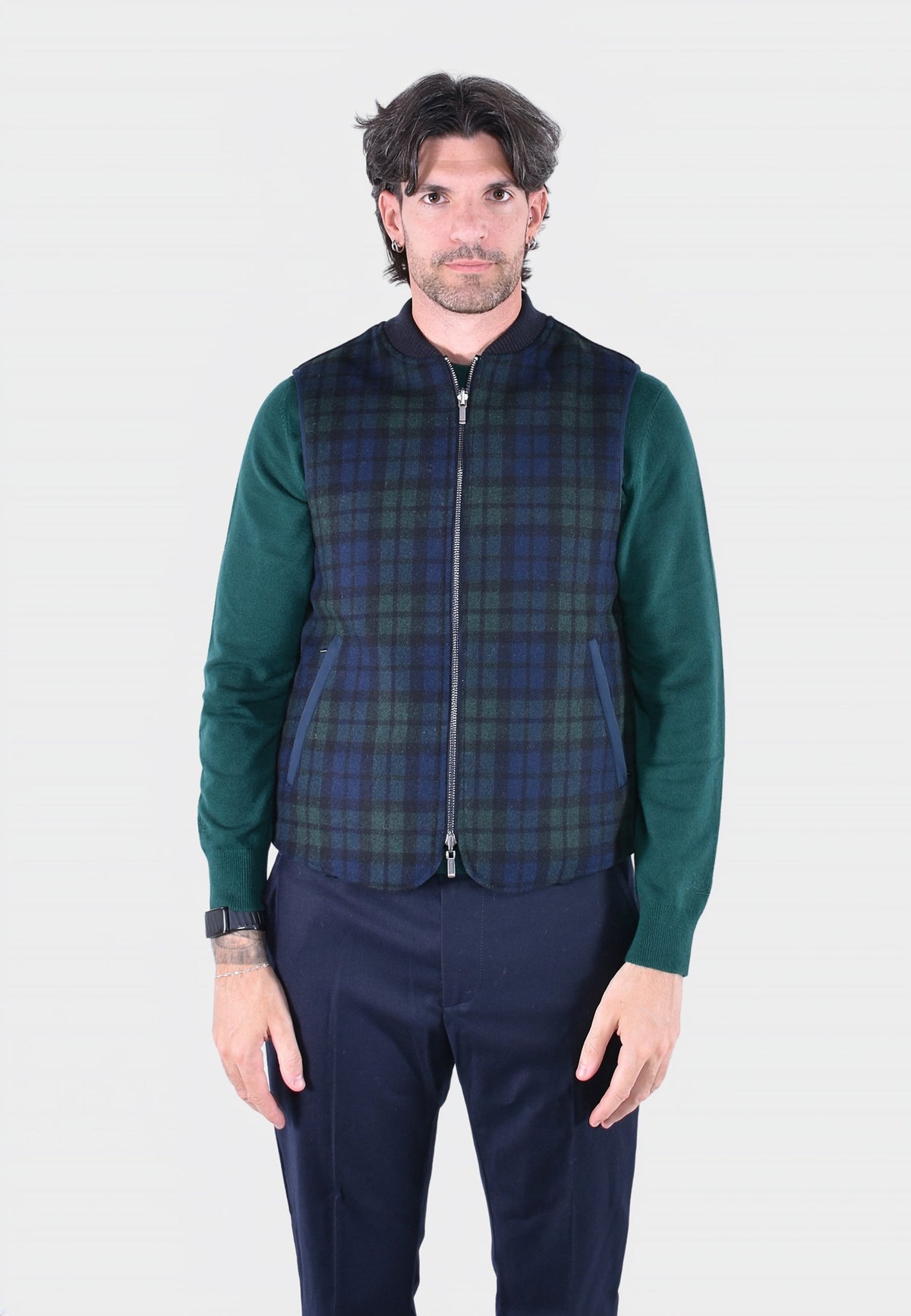 SPENCER WOOL REVERSIBLE WOOL VEST