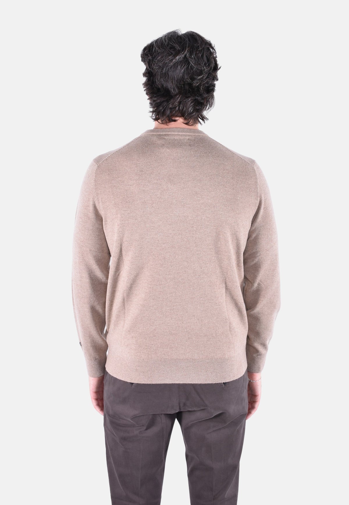 HERON LIGHT EMBRY CREW NECK LIGHT SWEATER