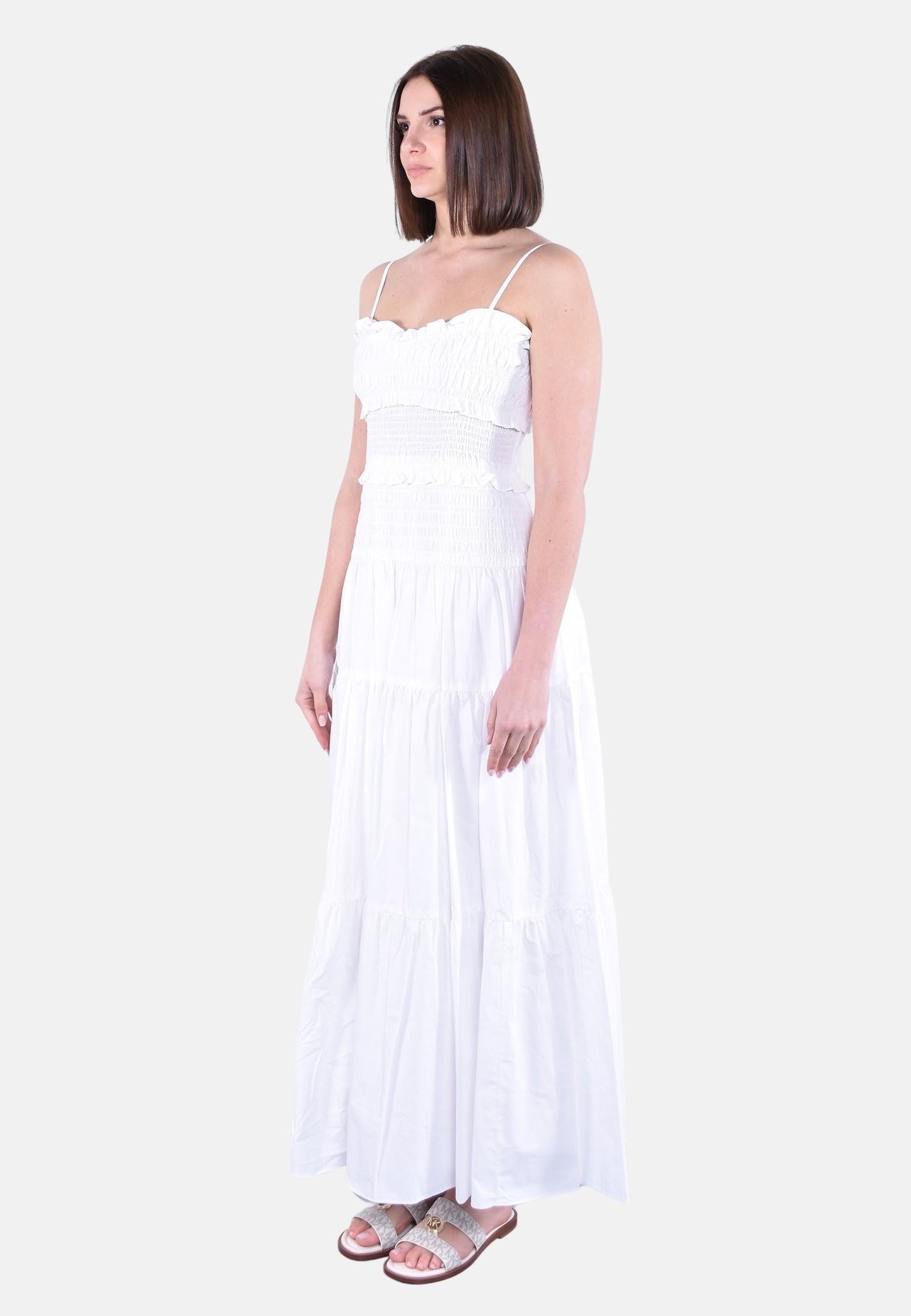 SMOCKED MAXI DRESS