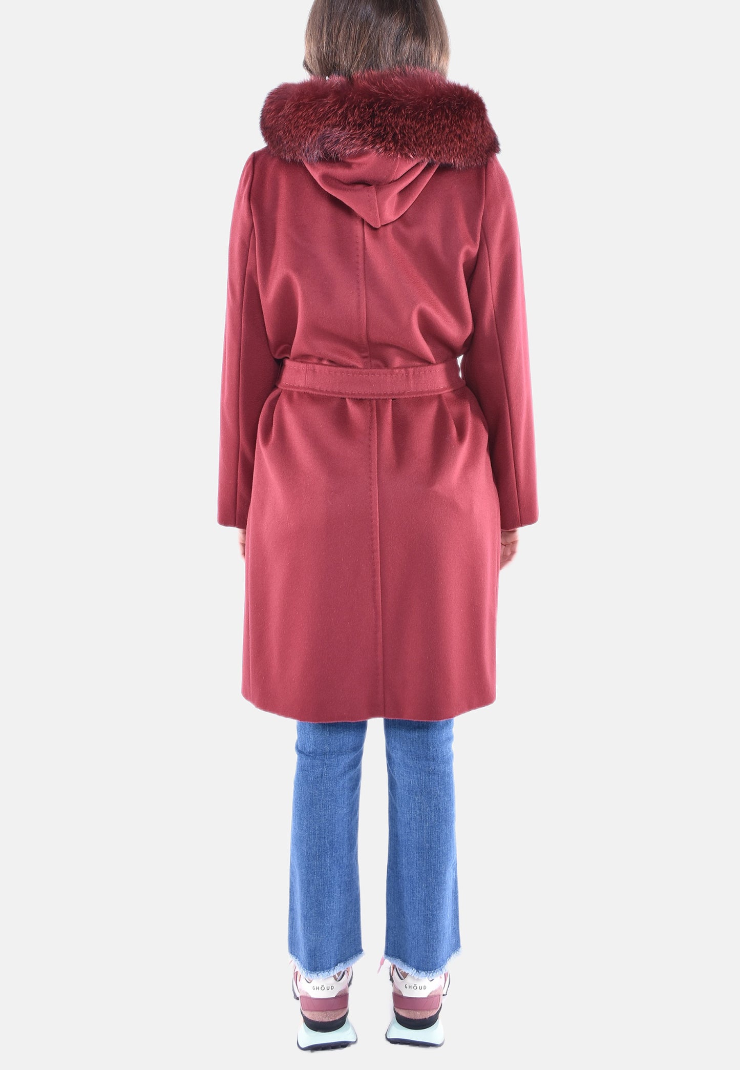 CAPPOTTO CON CAPPUCCIO E PELO MANGO